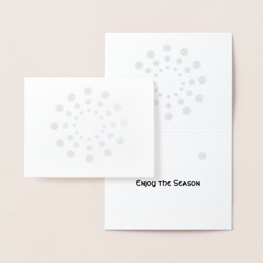 ホイルカード – 同心円状の雪片 (ディスプレー)