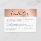 ホイルキャンドル気に共有ラブインサートカード コーリングカード (正面)