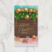 ホイルギフトラベル実在、金属箔、 ギフトタグ (裏面)