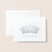 ホイルクラウンサンキューカード 箔カード (封筒付き正面)