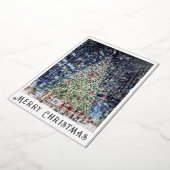 ホイルクリスマスツリーカード 箔シーズンカード (回転した状態)