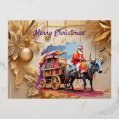 ホイルクリスマスポストカード 箔シーズンポストカード (正面)