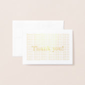 ホイルサンキューカード 箔カード (封筒付き正面)