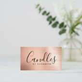 ホイルスクリプトキャンドルメーカーの名刺 コーリングカード (スタンド正面)