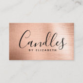 ホイルスクリプトキャンドルメーカーの名刺 コーリングカード (正面)