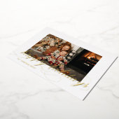 ホイルスクリプトハッピーホリデーエレガントフォトカード 箔シーズンカード (回転した状態)