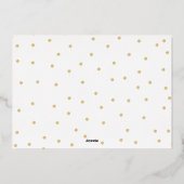 ホイルスクリプトメリークリスマスフォトエレガントカード 箔シーズンカード (裏面)