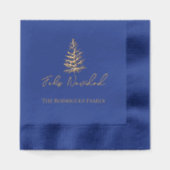 ホイルスタンプ付きナプキン 箔ナプキン (正面)