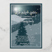 ホイルスノーフレーク&静かな冬の夜 箔シーズンカード (裏面)
