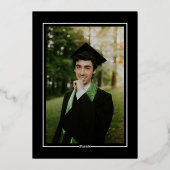 ホイルタッセルグラードパーティー卒業招待状カード 箔シーズンカード (裏面)