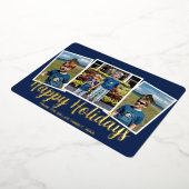 ホイルハッピーホリデーズクリスマスフォトカード 箔シーズンカード (回転した状態)