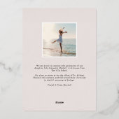 ホイルバナー |写真卒業のお知らせ 箔招待状 (裏面)