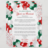 ホイルバルーンクリスマスレターテンプレート固定 レターヘッド (正面/裏面)