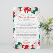 ホイルバルーンクリスマスレターテンプレート固定 便箋 (スタンド正面)