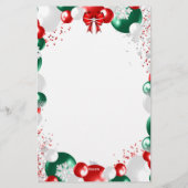 ホイルバルーンクリスマスレターテンプレート固定 便箋 (裏面)