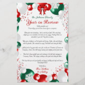 ホイルバルーンクリスマスレターテンプレート固定 便箋 (正面)