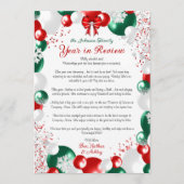 ホイルバルーン クリスマスレター テンプレート ステーショナリー (正面)