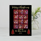 ホイルパーソナライズされたクリスマスカード 箔シーズンカード (立ち正面)