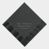 ホイルパーソナライズされた付き黒ナプキン 箔ナプキン (右)