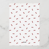 ホイルピースラブジョイトリートクリスマスホリデーフォト 箔シーズンカード (裏面)