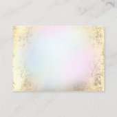 ホイルフェイクおよびパステルクラウドサンキューカード 名刺 (裏面)