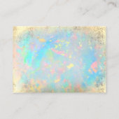 ホイルフェイクオパール背景サンキューカード 名刺 (裏面)