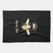 ホイルフェイククイーンビー黒 キッチンタオル (横)