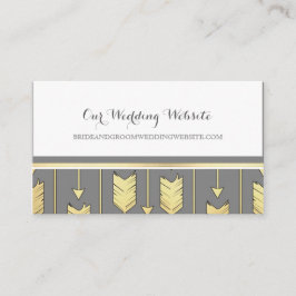 ホイルフェイクゴールデンアローズGray Website Card エンクロージャーカード