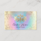 ホイルフェイクスのパステル色 名刺 (正面)