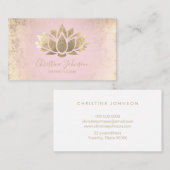 ホイルフェイクスエステティシャン名刺 名刺 (正面/裏面)