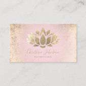 ホイルフェイクスエステティシャン名刺 名刺 (正面)