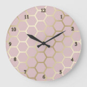 ホイルフェイクハニカム大型クロック ラージ壁時計 (正面)
