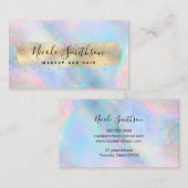 ホイルフェイクフェイク虹彩デザイン 名刺 (正面/裏面)