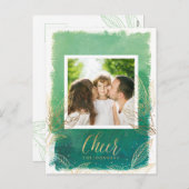 ホイルフェイクホリ離れーハガキ シーズンポストカード (正面/裏面)