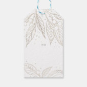 ホイルフェイクホリ離れーラベル銀 – ホリデーギフト ギフトタグ (裏面)