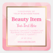 ホイルフェイク手作りスキンプロ気にダホーム事業 スクエアシール (正面)