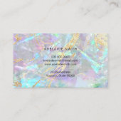 ホイルフェイク詳細オパール写真 名刺 (裏面)