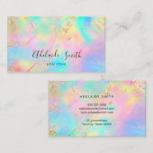 ホイルフェイク詳細ホログラフィフェイクック勾配 名刺 (正面/裏面)