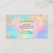 ホイルフェイク詳細ホログラフィフェイクック勾配 名刺 (裏面)