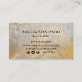 ホイルフェイク金ゴールド 名刺 (裏面)