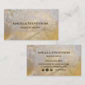 ホイルフェイク金ゴールド 名刺 (正面/裏面)