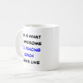ホイルフェンシングコーチ素晴らし、 コーヒーマグカップ (正面左)