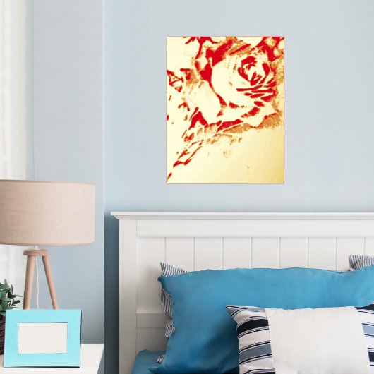 ホイルプリントポスターアート及びデザインスタイル 箔ポスター (インサイチュ (寝室))