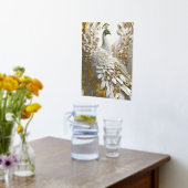 ホイルプリント、サイズ： 11インチx 14インチ、ホイル色：金ゴールド、マット 箔ポスター (レイダウン (キッチン))