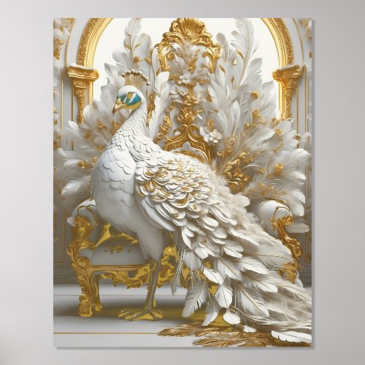 ホイルプリント、サイズ： 11インチx 14インチ、ホイル色：金ゴールド、マット 箔ポスター (正面)