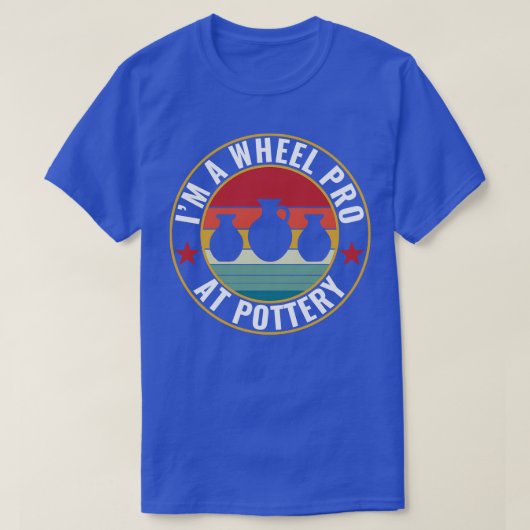 ホイルプロ陶器陶芸おもしろいパンプン陶磁器裏地 Tシャツ (デザイン正面)