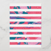 ホイルマーブルイースターエッグのホリデーフォトカード – ティール（緑がかった色） 箔シーズンカード (裏面)