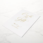 ホイルミニマルス結婚スクリプトのギフトテーブル記号R100 箔シーズンカード (回転した状態)