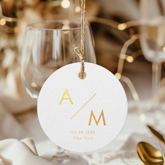 ホイルミニマルメッセージカード フェイバータグ