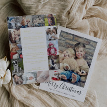 ホイルミニマルWhat A Yearフォトコラージクリスマス